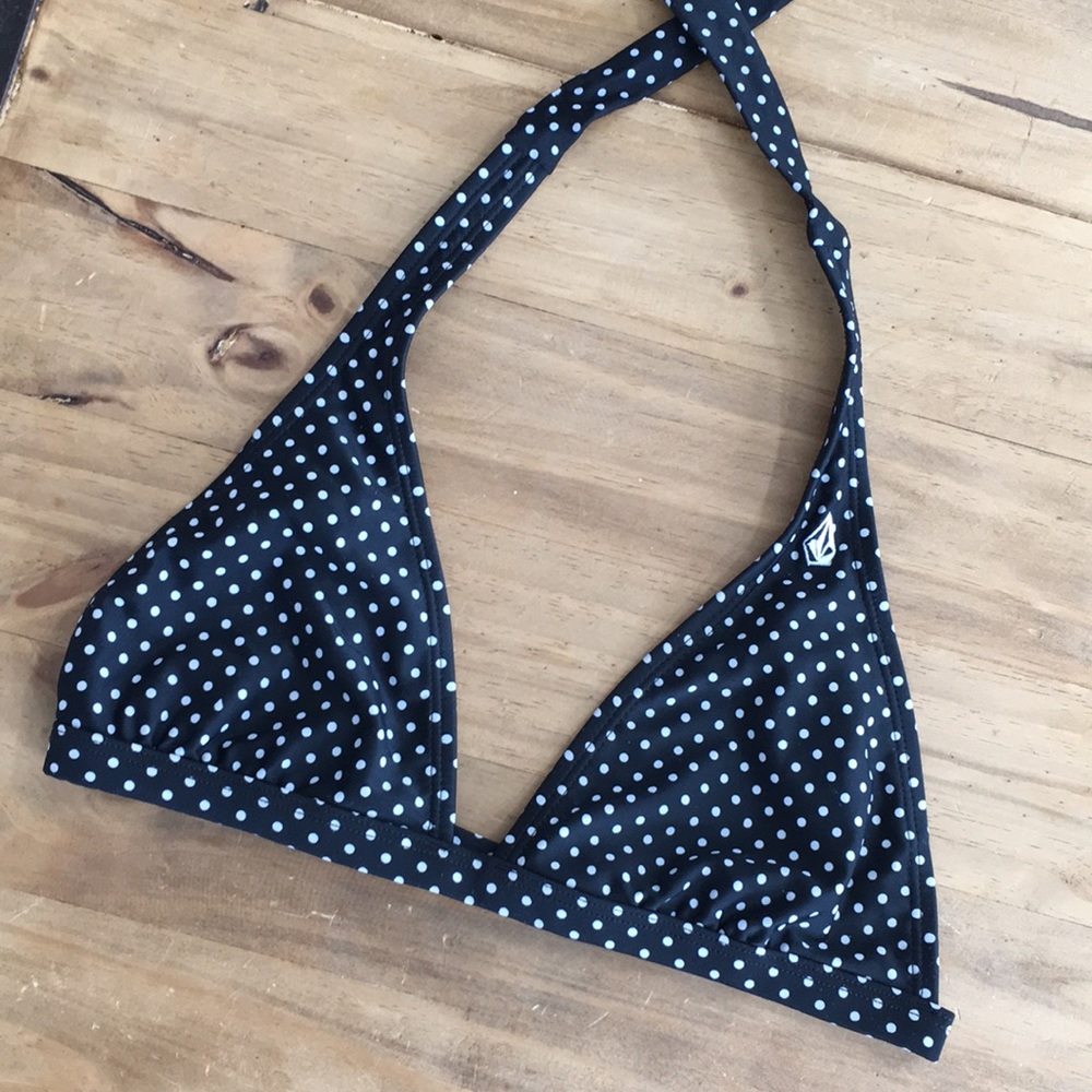 Volcom polka dot bikini top 👙